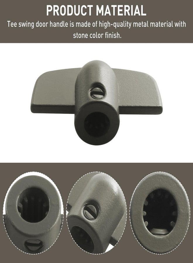 VIDABTE 3/8" Window Crank Handle Replacement, Operator Handles for Andersen Casement/Awning Window, Butterfly Wing Nut T-Handle - 1966 to Present (2 pcs) - Image 3